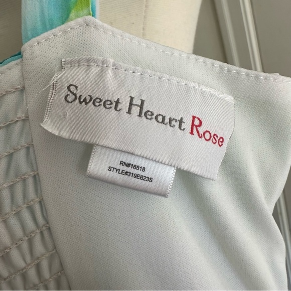 SWEET HEART ROSE Big Girl’s Floral Party Dress White Chiffon Pretty Girly, Sz 10 - Picture 10 of 15